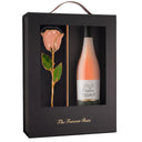 24K Gold Rosé Rose Bundle with Chateau Ste. Michelle Rosé  (Includes Wine)