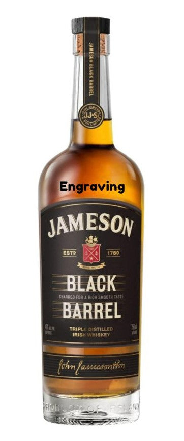 Engraved Jameson Black Barrel Reserve Whiskey 750ml - Customizable