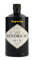 Engraved Hendricks Gin 750ml - Logo