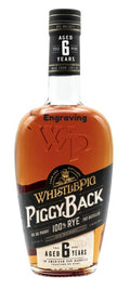 Engraved Whistlepig Piggyback Rye Whiskey 6Yr 750ml - Customizable