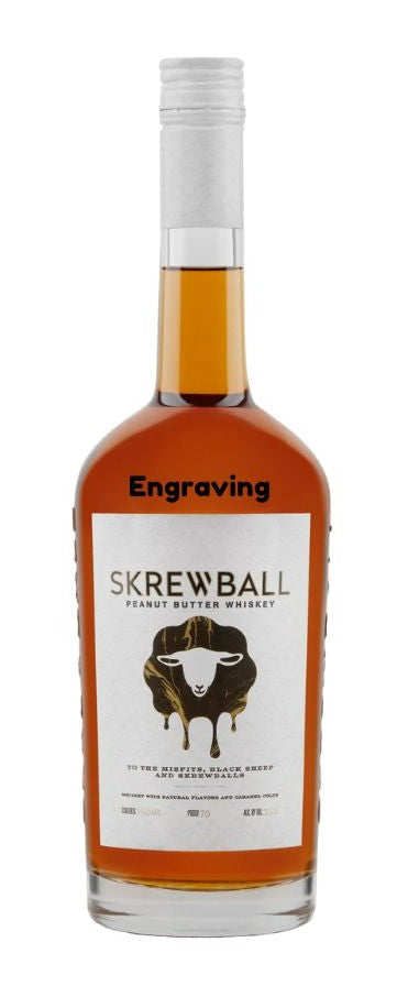 Engraved Skrewball Peanut Butter Whiskey 750ml - Customizable