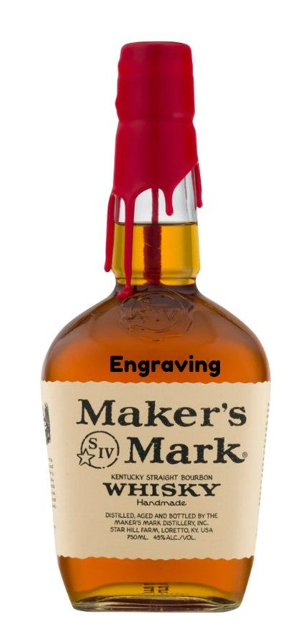 Engraved Maker's Mark Bourbon Whiskey 750ml - Logo