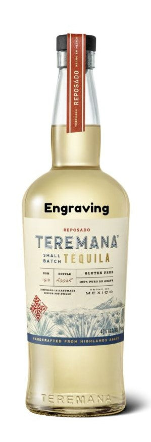 Engraved Teremana Tequila Repasado 750ml - Logo + Recipients Name