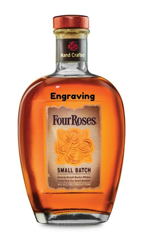 Engraved Four Roses Small Batch Bourbon Whiskey 750ml - Logo + Recipients Name