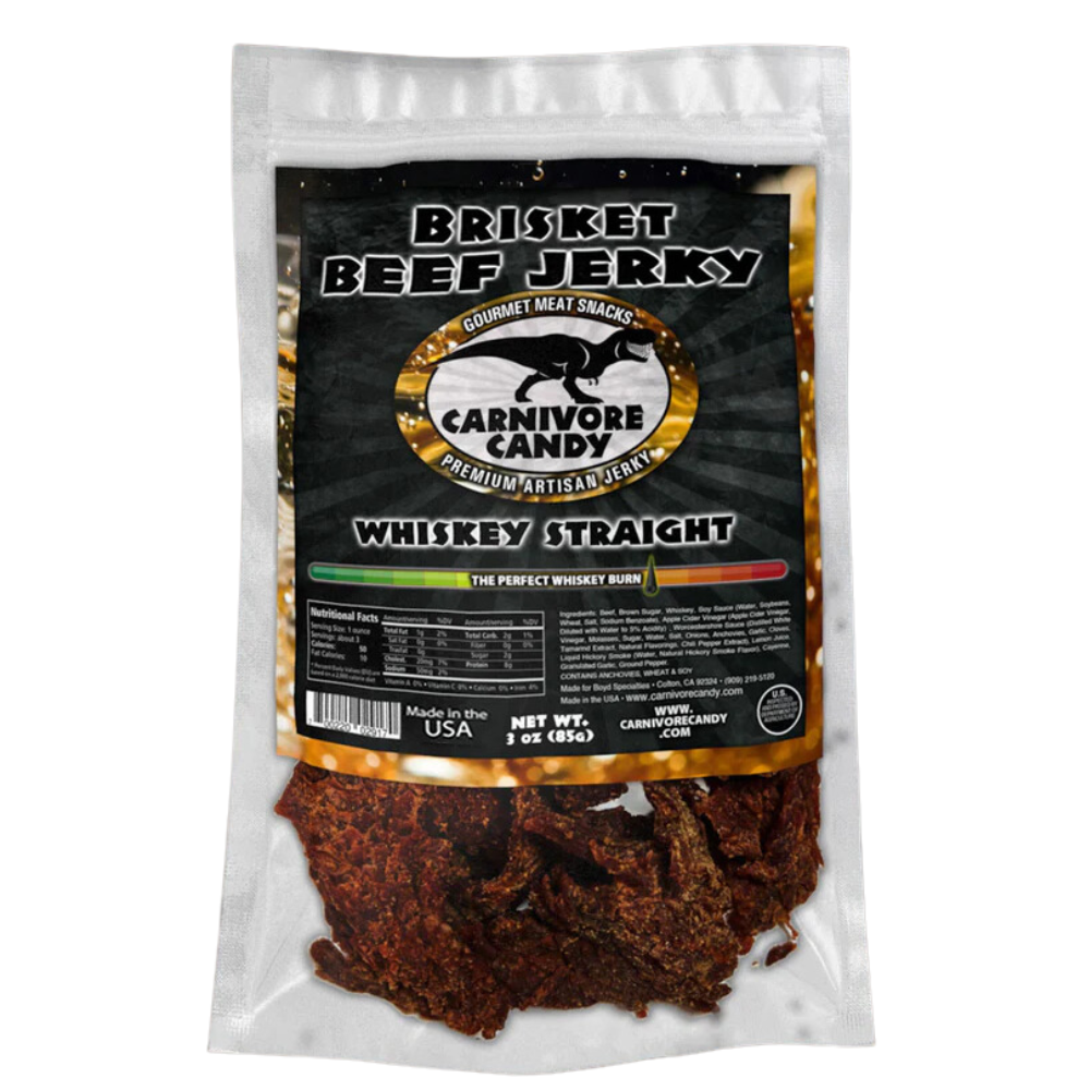 Carnivore Candy Stright Whiskey Beef Jerky