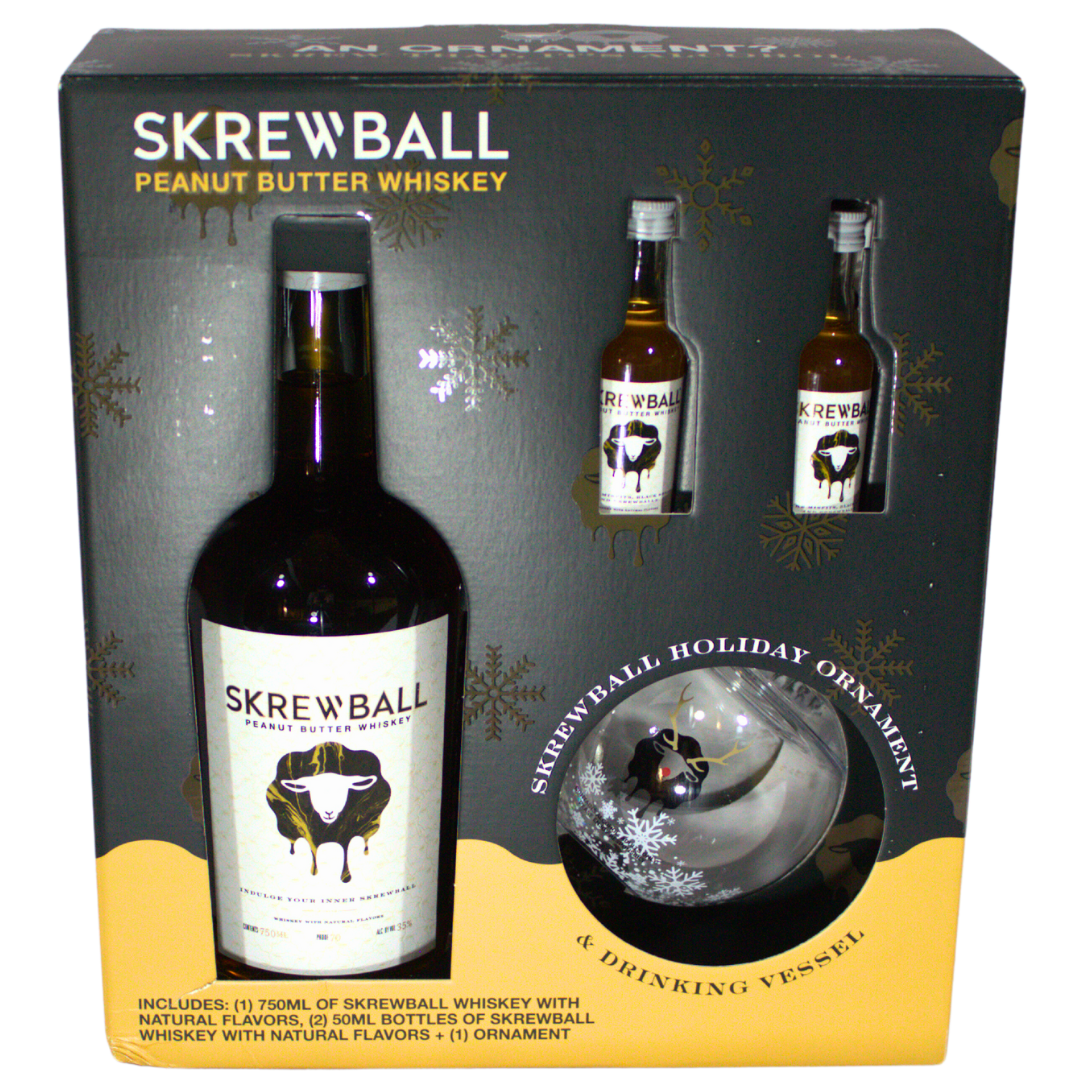 Skrewball Peanutbutter Whiskey Limited Edition Gift Set 750ml