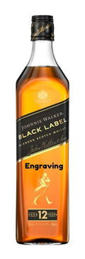 Engraved Johnnie Walker Black Label Whiskey 750ml - Recipients Name