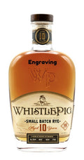 Engraved Whistlepig Straight Rye Whiskey 10Yr 750ml - Customizable