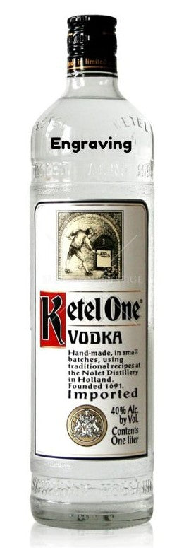 Engraved Ketel One Vodka 750ml - Logo + Recipients Name