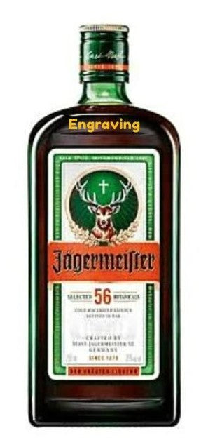 Engraved Jagermeister 750ml - Logo + Recipients Name