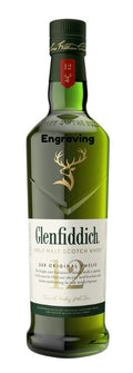 Engraved Glenfiddich 12yr Scotch Whiskey 750ml - Logo
