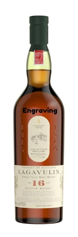 Engraved Lagavulin 16Yr Scotch Whiskey 750ml - Customizable