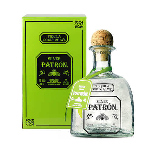 Engraved Patron Silver Tequila 750ml