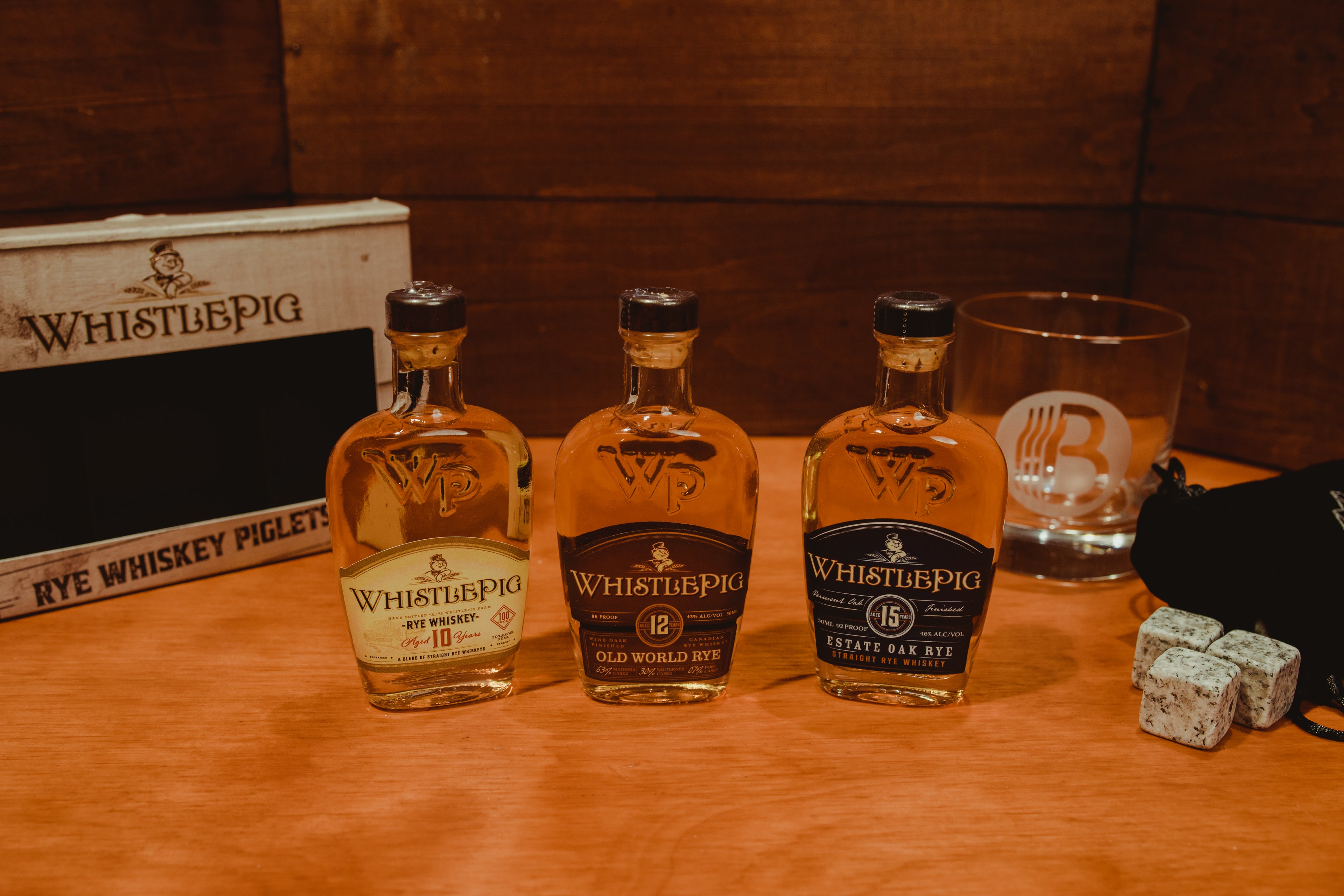 ***The Piglets Whistlepig Straight Rye Whiskey Taster Set