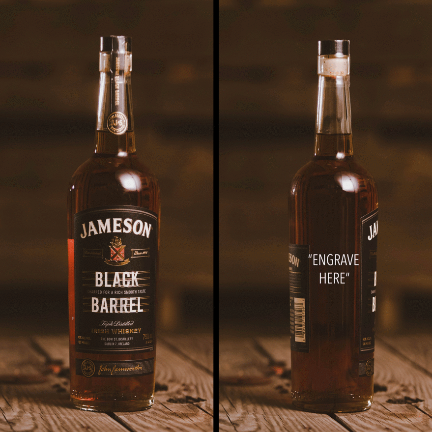 Engrave Your Bottle of Jameson Black